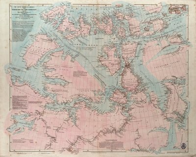 As costas árcticas da América desde a Baía de Baffin até ao Cabo Bathurst, mostrando as costas e os rios explorados pelos oficiais das várias expedições britânicas, entre 1818 e 1859 de John Arrowsmith