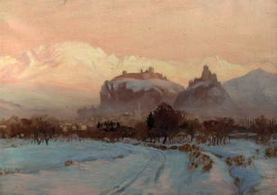 Uma cena de inverno de John Arthur Black