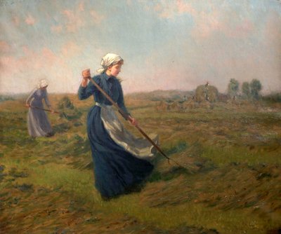Haymaking menina de John Arthur Black
