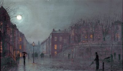 Uma visão de Hampstead, Londres, 1882 de John Atkinson Grimshaw