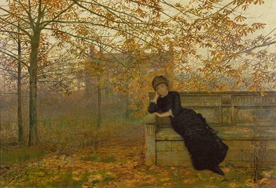 Arrependimentos do outono, 1882 de John Atkinson Grimshaw