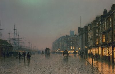Docas de Liverpool de Wapping, c.1870, de John Atkinson Grimshaw