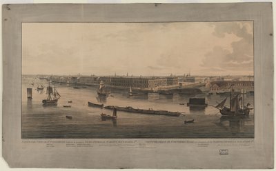 Vista panorâmica de São Petersburgo, entre 1805 e 1807 de John Augustus Atkinson