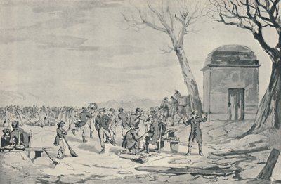 Patinando no Hyde Park, 1807, 1920 de John Augustus Atkinson