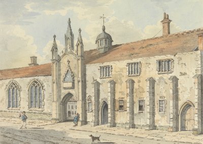 A Escola em Wells, Somerset de John Augustus Atkinson