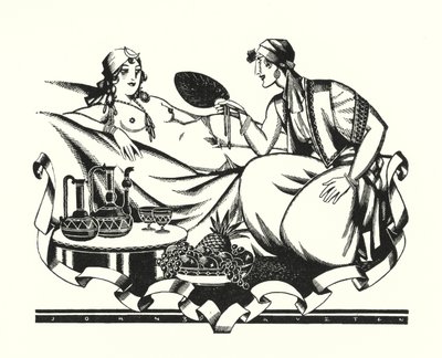 Ilustração para Don Juan de Lord Byron (litho) de John Austen