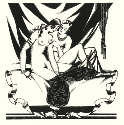 Ilustração para Don Juan de Lord Byron (litho) de John Austen