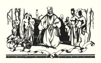 Ilustração para Don Juan por Lord Byron (lito) de John Austen