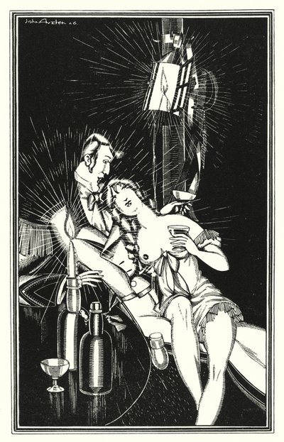 Ilustração para Don Juan de Lord Byron: Mas Juan era bastante "Um Caldo de um Rapaz" (litho) de John Austen