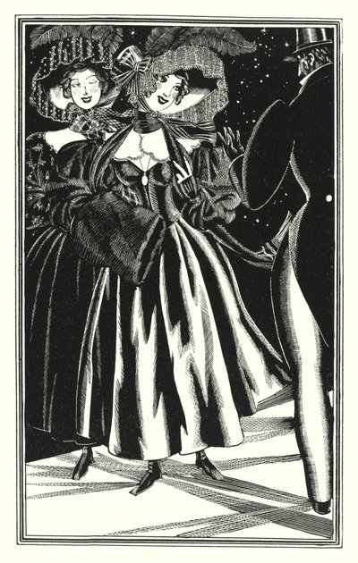 Ilustração para Don Juan por Lord Byron: Paphians pedestres, cómodos mas imorais (litho) de John Austen