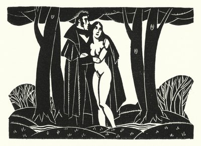 Ilustração para Madame Bovary por Gustave Flaubert (lito) de John Austen