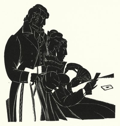 Ilustração para Madame Bovary por Gustave Flaubert (lito) de John Austen