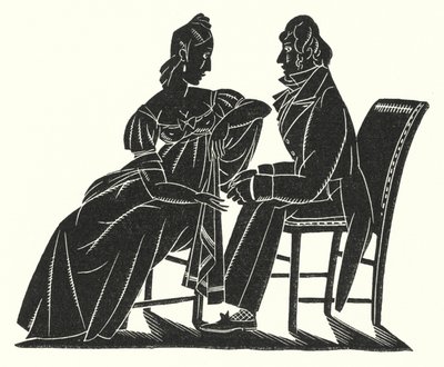 Ilustração para Madame Bovary por Gustave Flaubert (lito) de John Austen