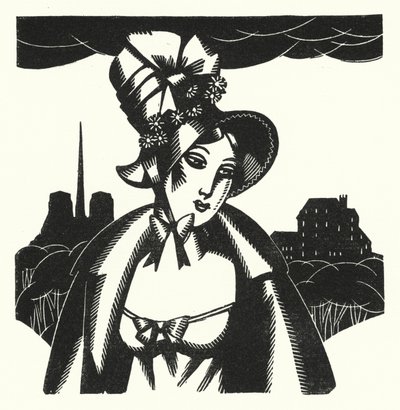 Ilustração para Madame Bovary de Gustave Flaubert (litho) de John Austen