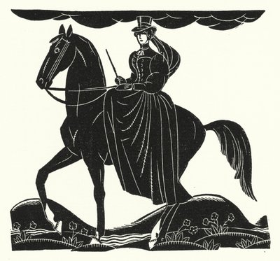 Ilustração para Madame Bovary por Gustave Flaubert (lito) de John Austen