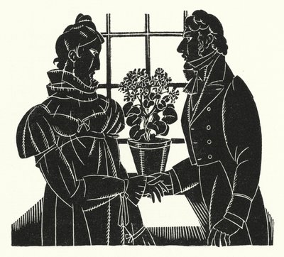 Ilustração para Madame Bovary por Gustave Flaubert (lito) de John Austen