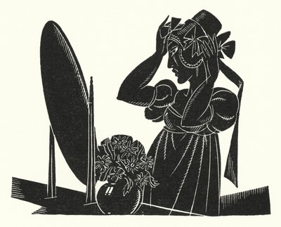Ilustração para Madame Bovary por Gustave Flaubert (lito) de John Austen