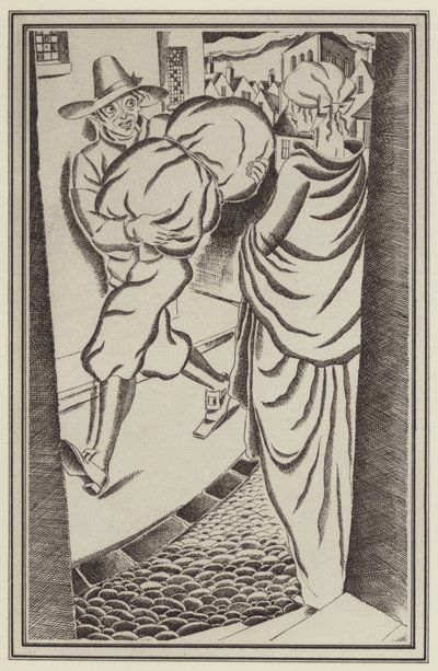 Ilustração para Moll Flanders por Daniel Defoe (litho) de John Austen
