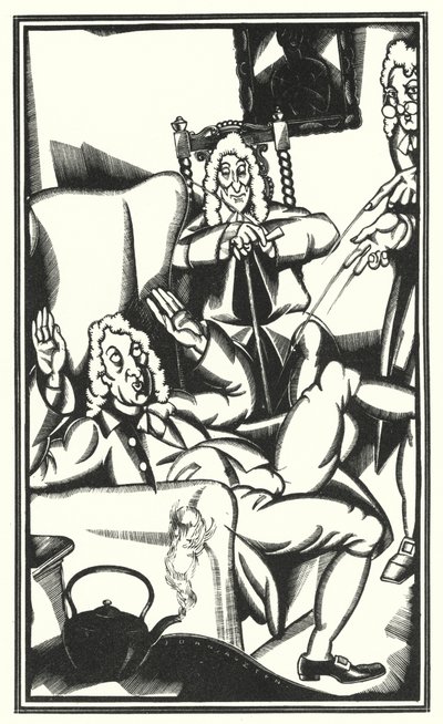 Ilustração para Tristram Shandy por Laurence Sterne (lito) de John Austen