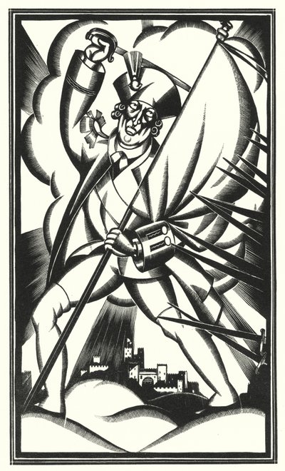 Ilustração para Tristram Shandy por Laurence Sterne (litho) de John Austen