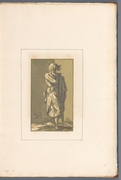 Staande heilige Aos amigos e a cada (...) (título da série no objeto) de John B. Skippe