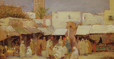 Market Place, Tânger de John Bagnold Burgess
