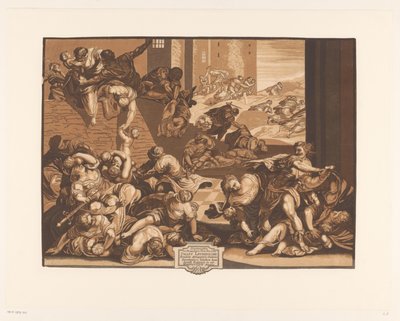 Infanticídio em Belém Obras de arte de mestres venezianos (título da série) Opera selectora (título da série) de John Baptist Jackson