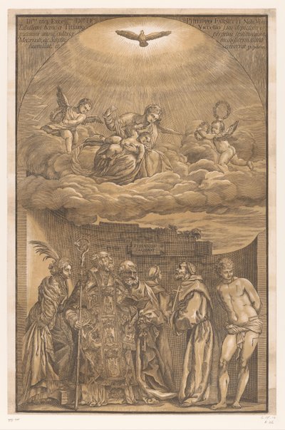 Maria nas nuvens e seis santos
Obras de arte de mestres venezianos (título da série)
Ópera selectiora (título da série) de John Baptist Jackson