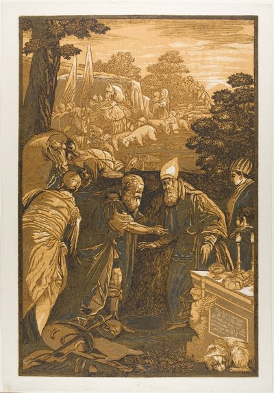 Melquisedeque abençoando Abraão, da Opera Selectoria de John Baptist Jackson
