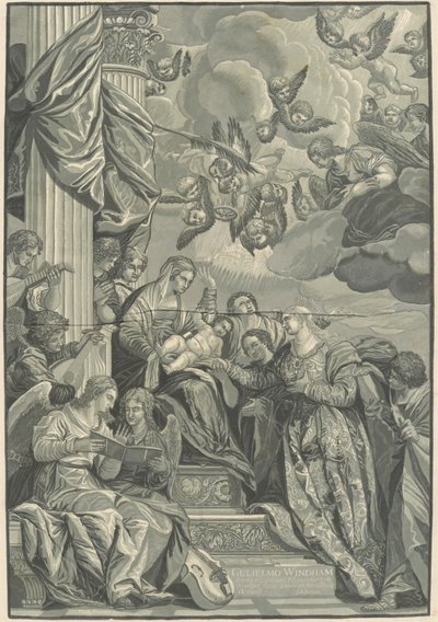 Casamento Místico de Santa Catarina de John Baptist Jackson