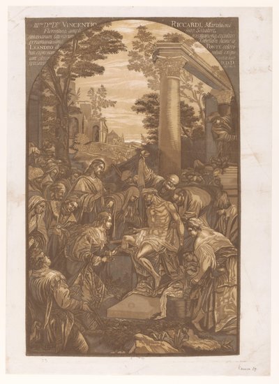 Ressurreição de Lázaro Obras de arte de mestres venezianos (título da série) Opera selectora (título da série) de John Baptist Jackson