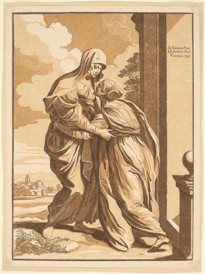 A Visitação de John Baptist Jackson, after Annibale Carracci
