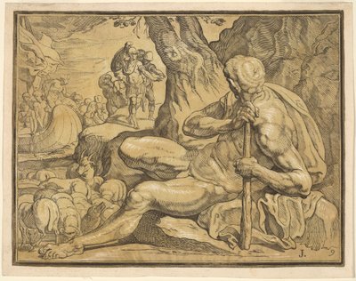 Ulisses e Polifemo de John Baptist Jackson, after Francesco Primaticcio
