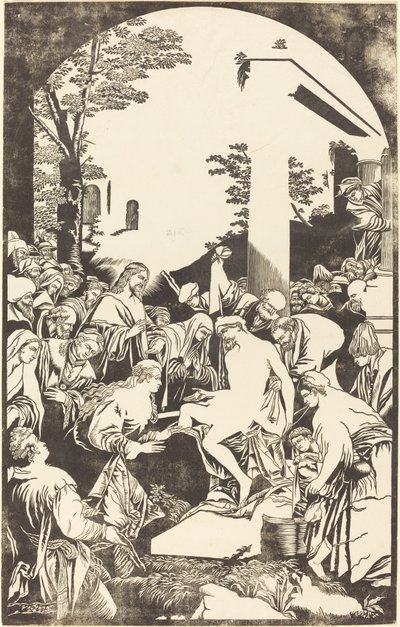 A Ressurreição de Lázaro de John Baptist Jackson after Leandro Bassano
