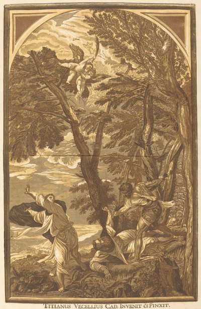 A Morte de São Pedro Mártir de John Baptist Jackson after Titian