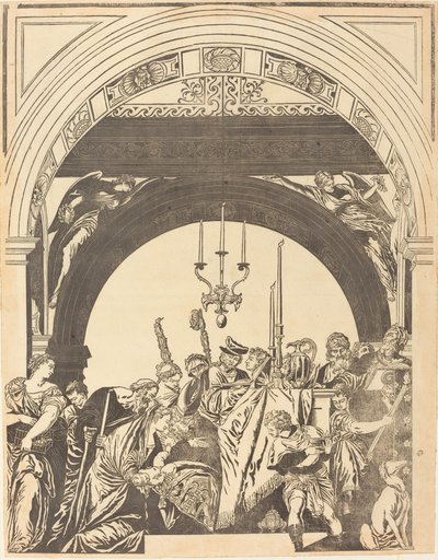 A Apresentação no Templo (A Circuncisão) de John Baptist Jackson after Veronese