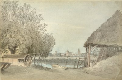 Ferry Hinksey, perto de Oxford, 15 de junho de 1789 de John Baptist Malchair