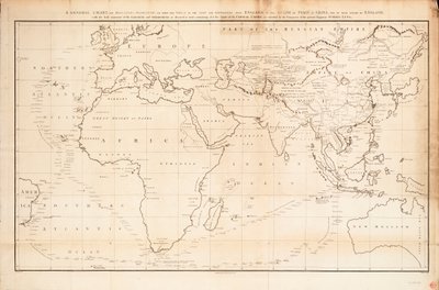 Uma carta geral em projeção de Mercators para mostrar o percurso do "Lion" e do "Hindostan" desde Inglaterra até ao golfo de Pekin na China e o seu regresso a Inglaterra de John Barrow