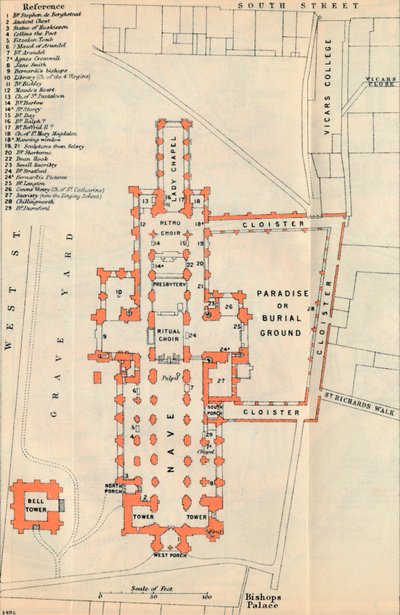 Catedral de Chichester, século XX de John Bartholomew