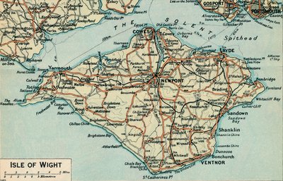 Ilha de Wight., Século XX de John Bartholomew