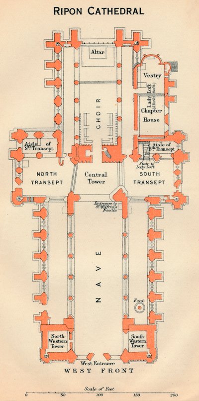 Catedral de Ripon, século XX de John Bartholomew