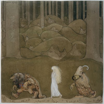 Princesa e trolls de John Bauer