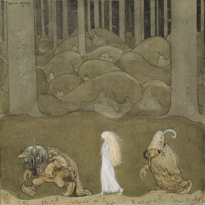 A princesa e os trolls de John Bauer