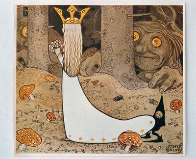 A princesa e o troll. De Bland Tomtar och Troll, 1913 de John Bauer
