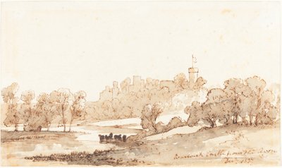 Castelo de Warwick da Avon de John Baverstock Knight