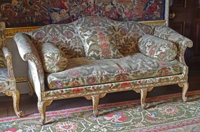 Um George III Giltwood Humpback soda-bedstead de John Bladwell