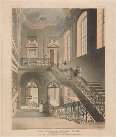 O Salão e Caixa de Escadas, Museu Britânico de John Bluck