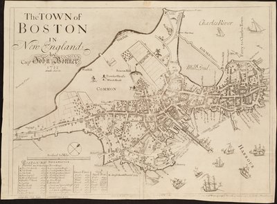 A cidade de Boston em Nova Inglaterra de John Bonner