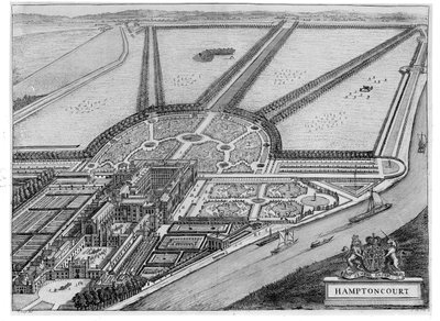 Palácio do Hampton Court, c.1714-16 de John Bowles