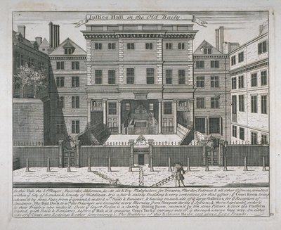 Vista, de, a, justiça, corredor, bailey velho, c.1740 de John Bowles